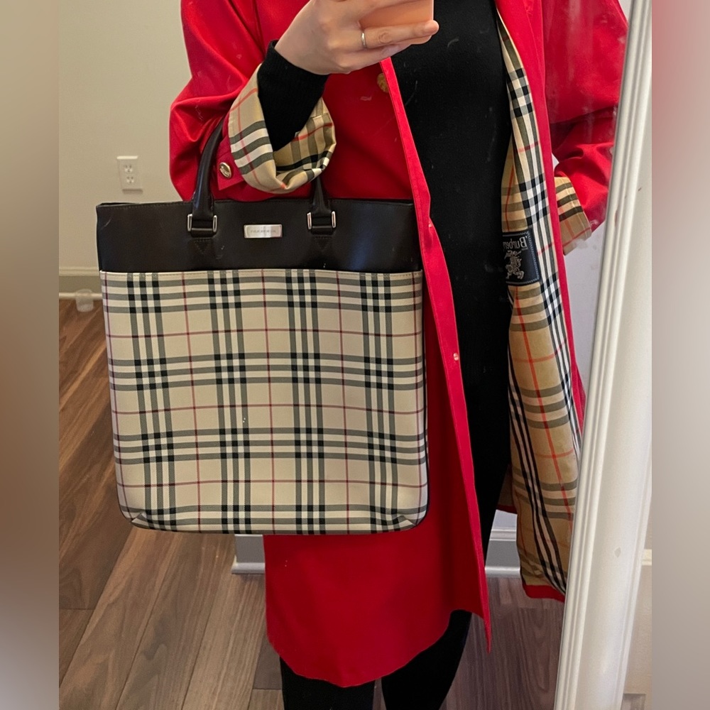 Authentic Burberry Nova Check Tote